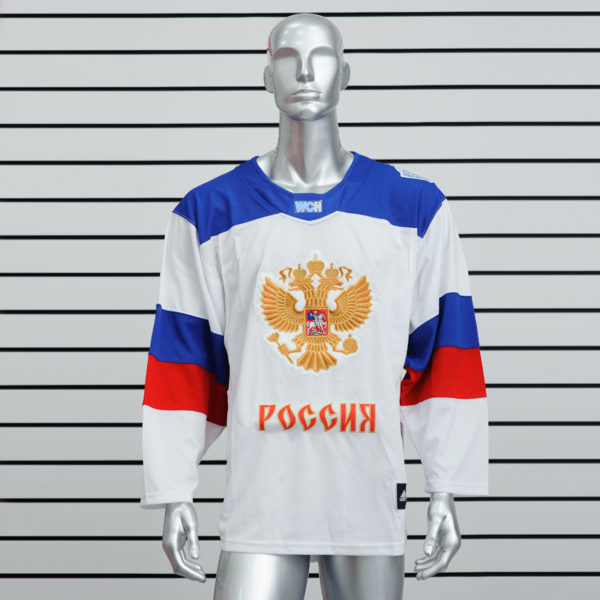Купить хоккейный свитер сборной России белый