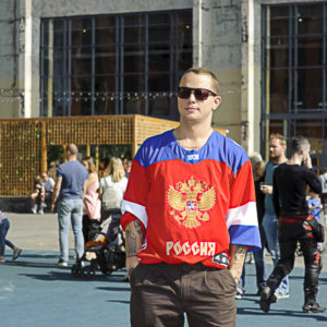 Купить хоккейный свитер сборной России красный